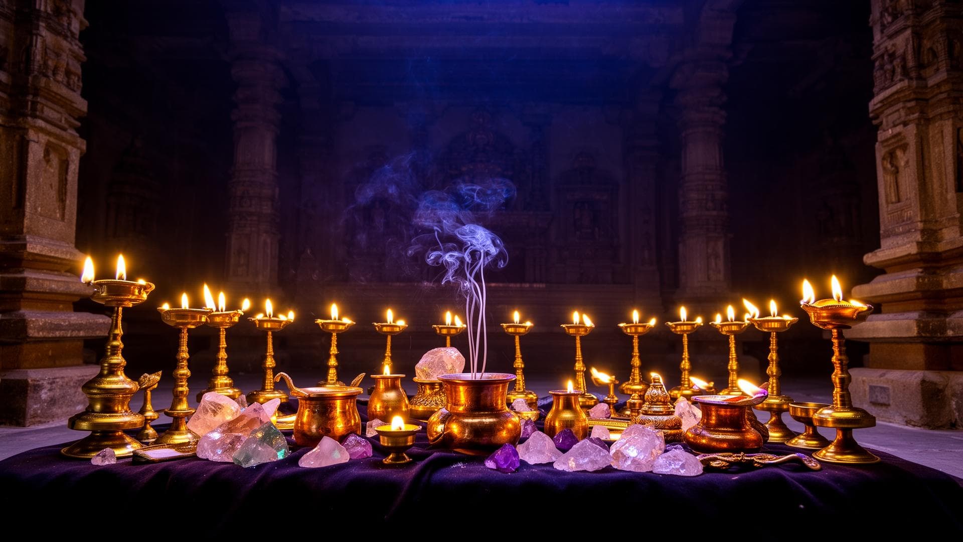 Sacred atmosphere of Indian markets